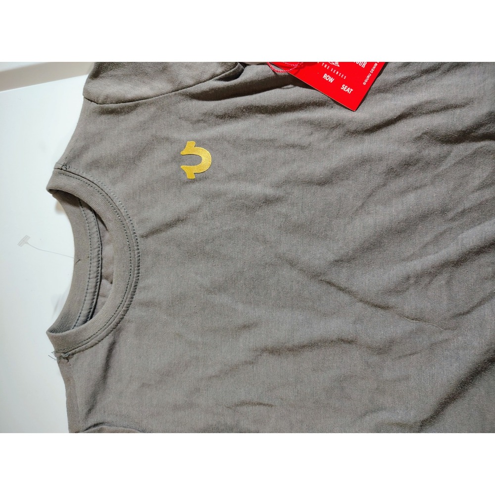 True Religion Kids Gold Buddha Logo Tee Charcoal Gray TR731TE01 Size 4 NWT - Picture 3 of 5